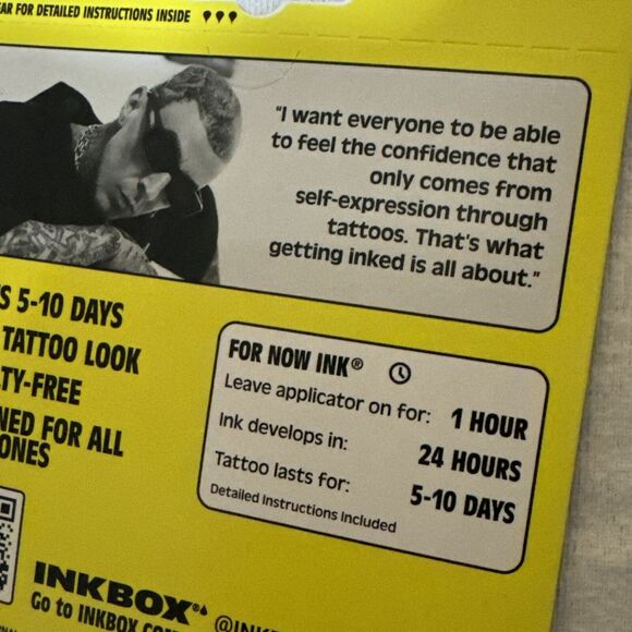 Inkbox Temporary Tattoos, Travis Barker, Heart Lock And Skull Key - Picture 5 of 5